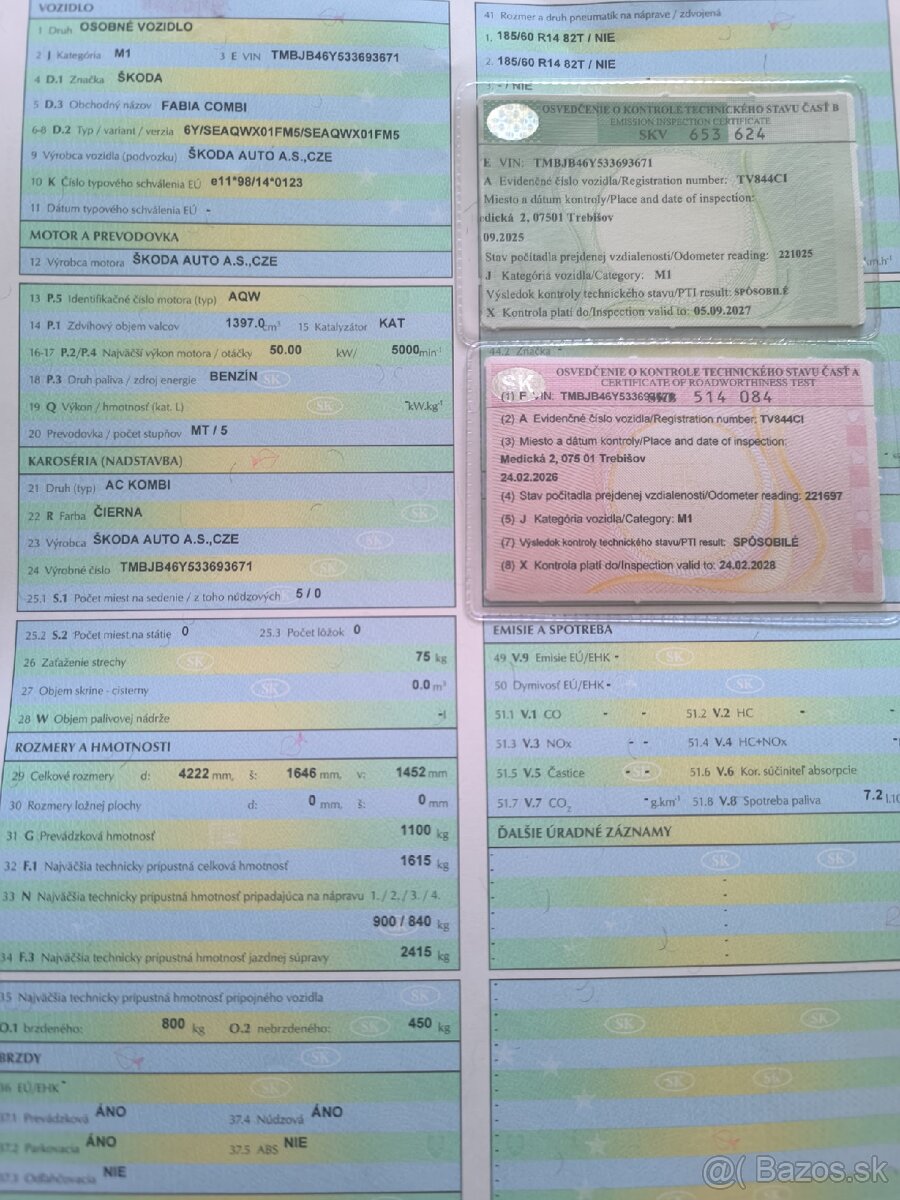 Škoda Fabia Combi 1.4 Nová STK - 11