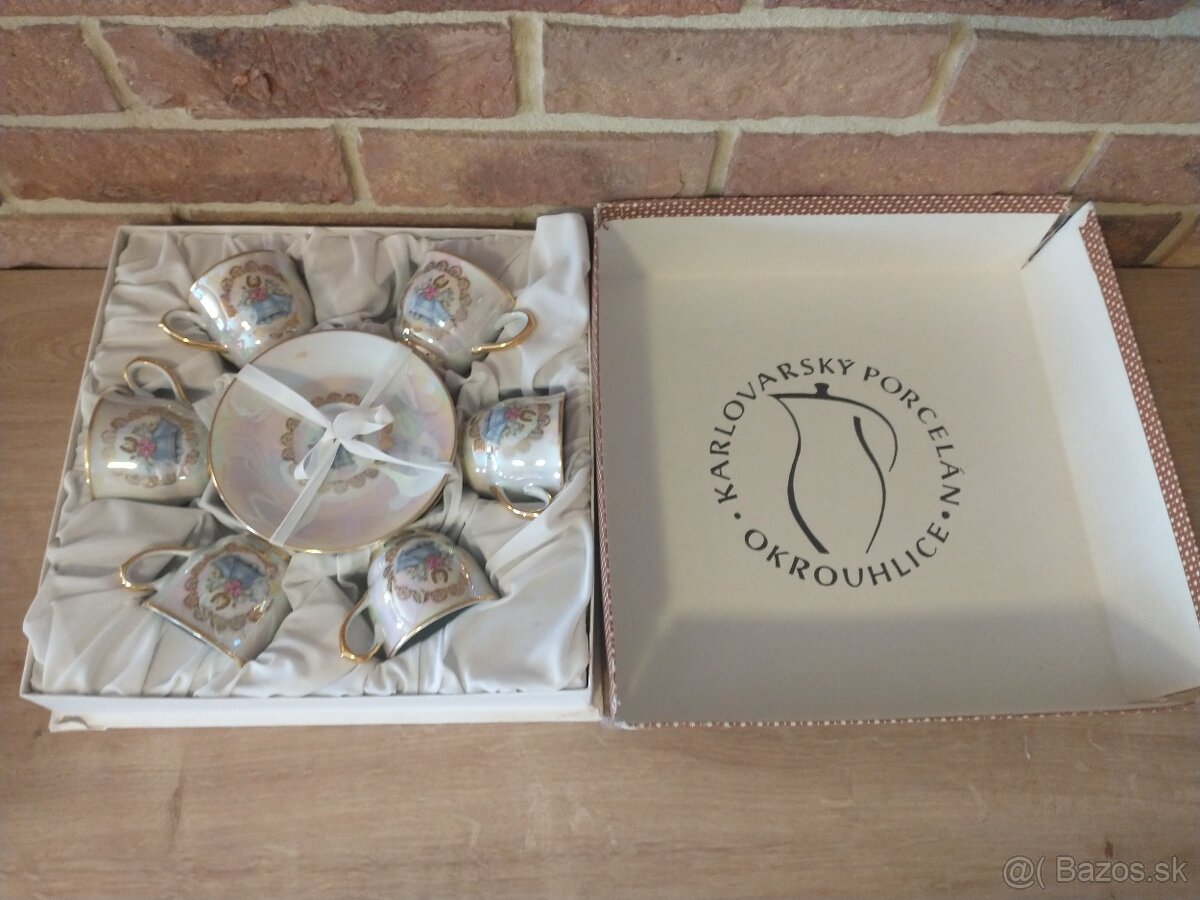 karvolarský porcelán, zlatá zuzana, štamperlíky - 11