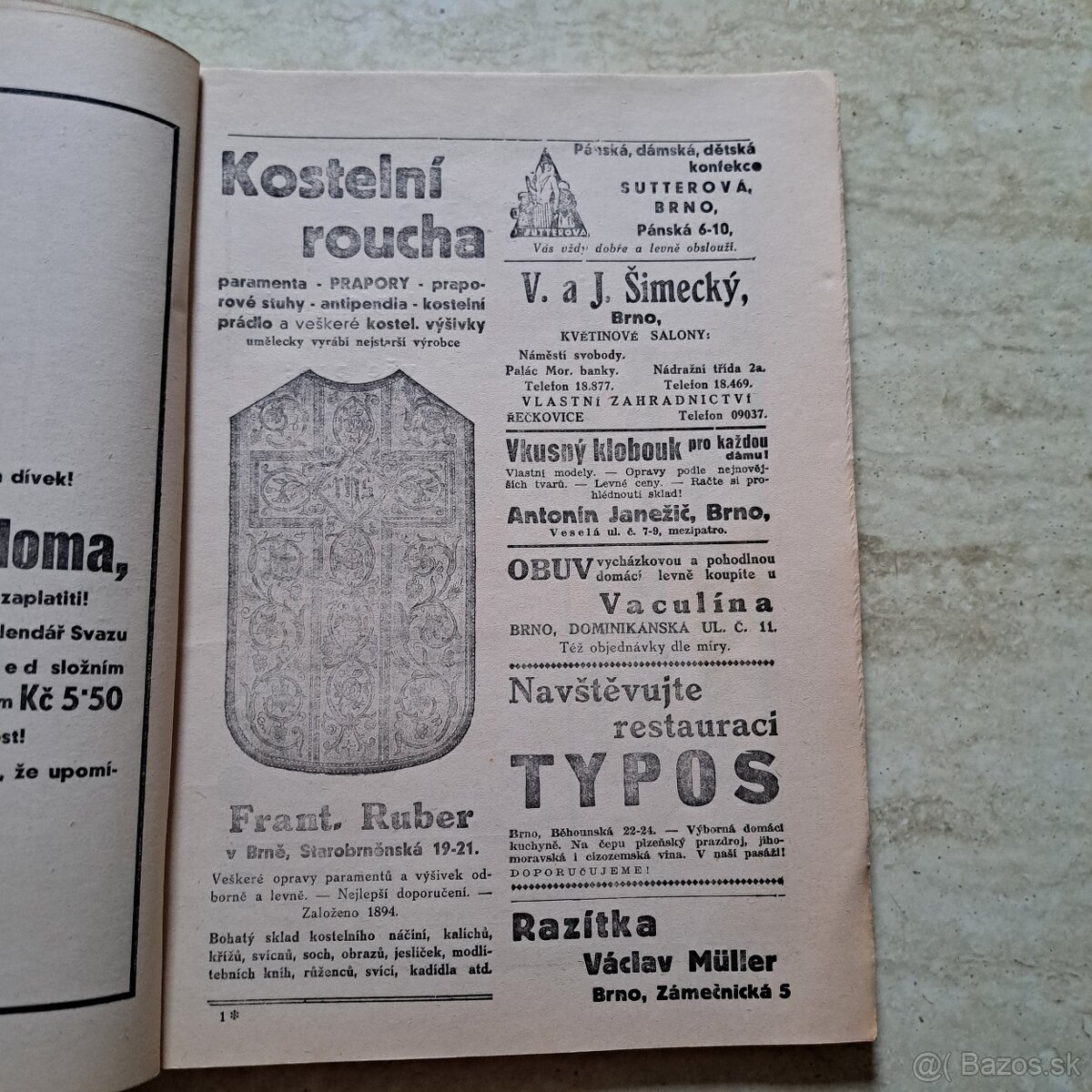 Starožitný kalendáŕ Svazu katolíckych žen a dívek 1937 - 11