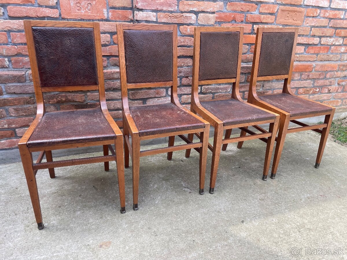 Masívne drevené stoličky – set 4 ks - 11