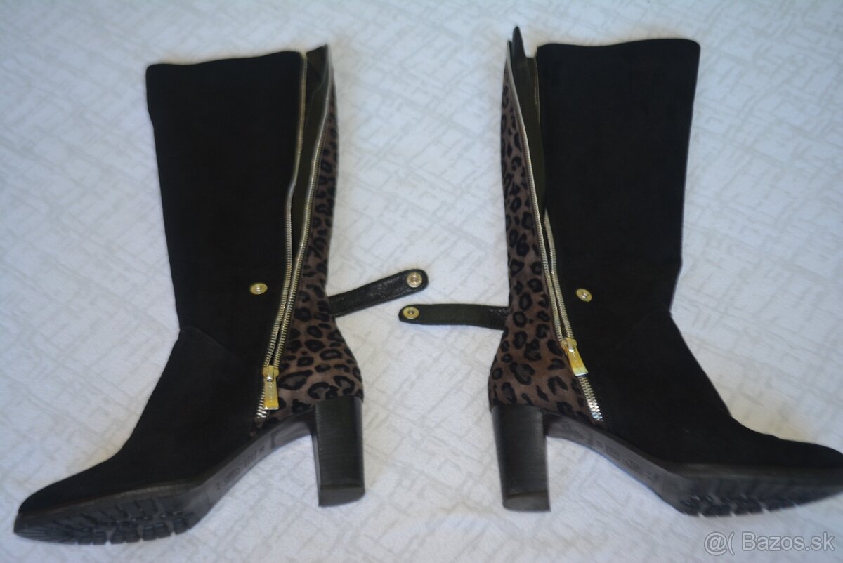 Kožené čižmy Brunela, veľ. 37,5 - 11