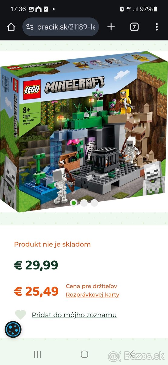 Lego Minecraft rozne druhy - 11