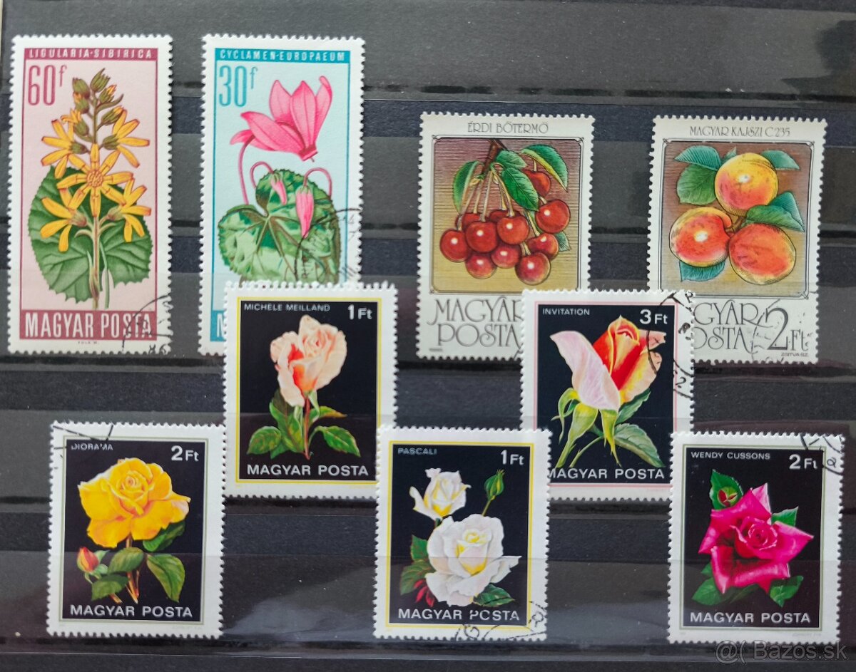 Známky kvety Maďarsko - 11