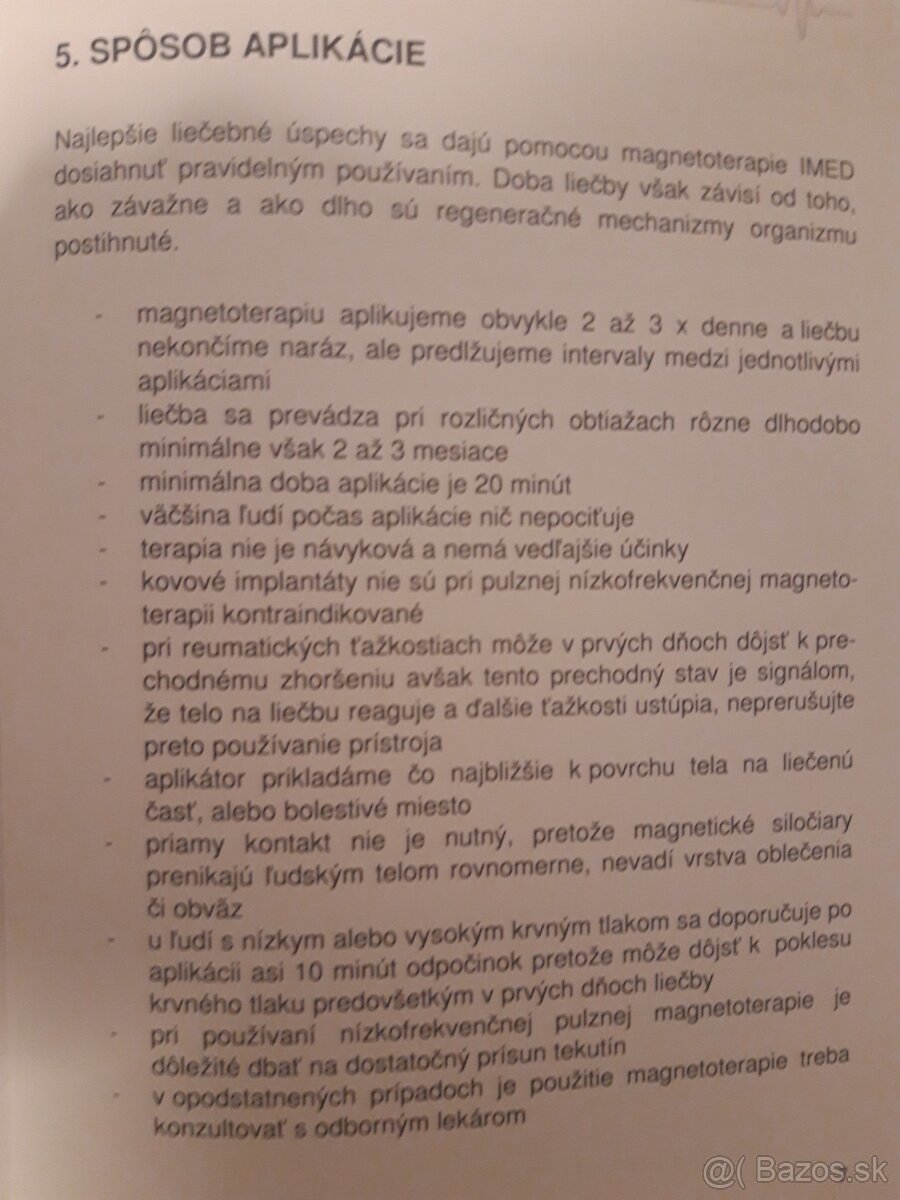 Magnetoterapia- celotelová- zn.IMED - 11