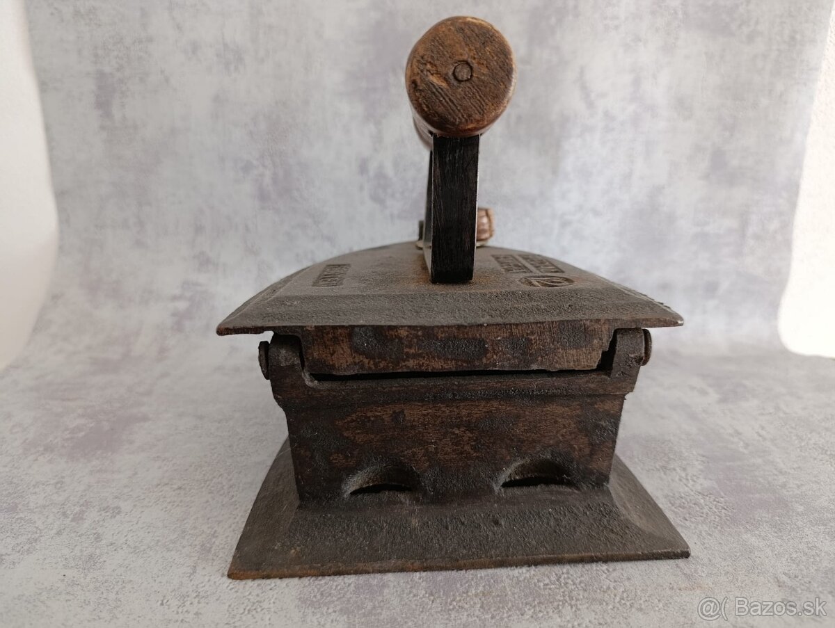 Atypická stará velká žehlička BAWEJA TESTED - 11