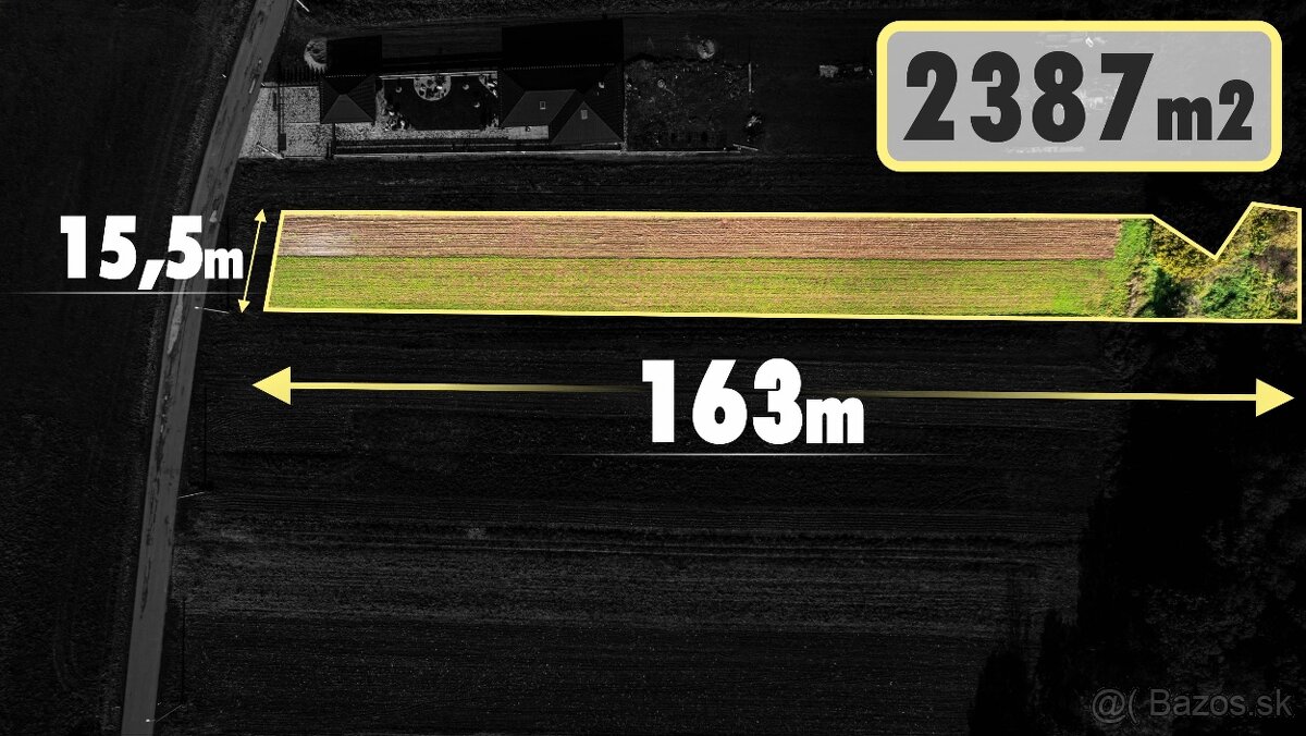 Na predaj pozemok Veľká Franková, vhodný na RD alebo chaty. - 11