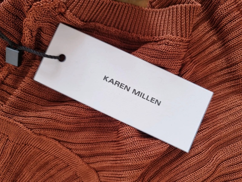 hnedý elastický rolák bez rukávov Karen Millen L-s visačkou - 11