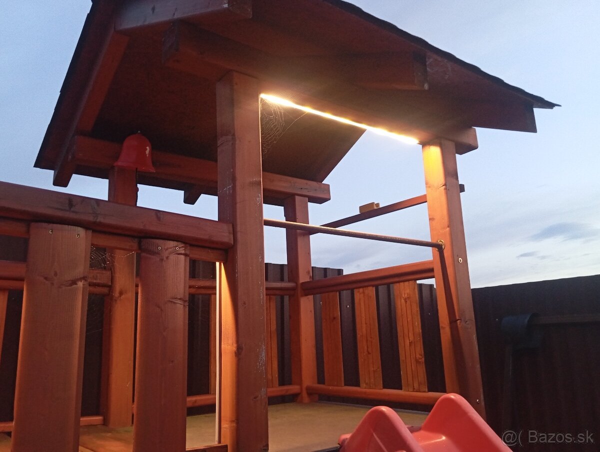 Detské ihrisko hojdačka šmýkačka detské preliezky a domčeky - 11