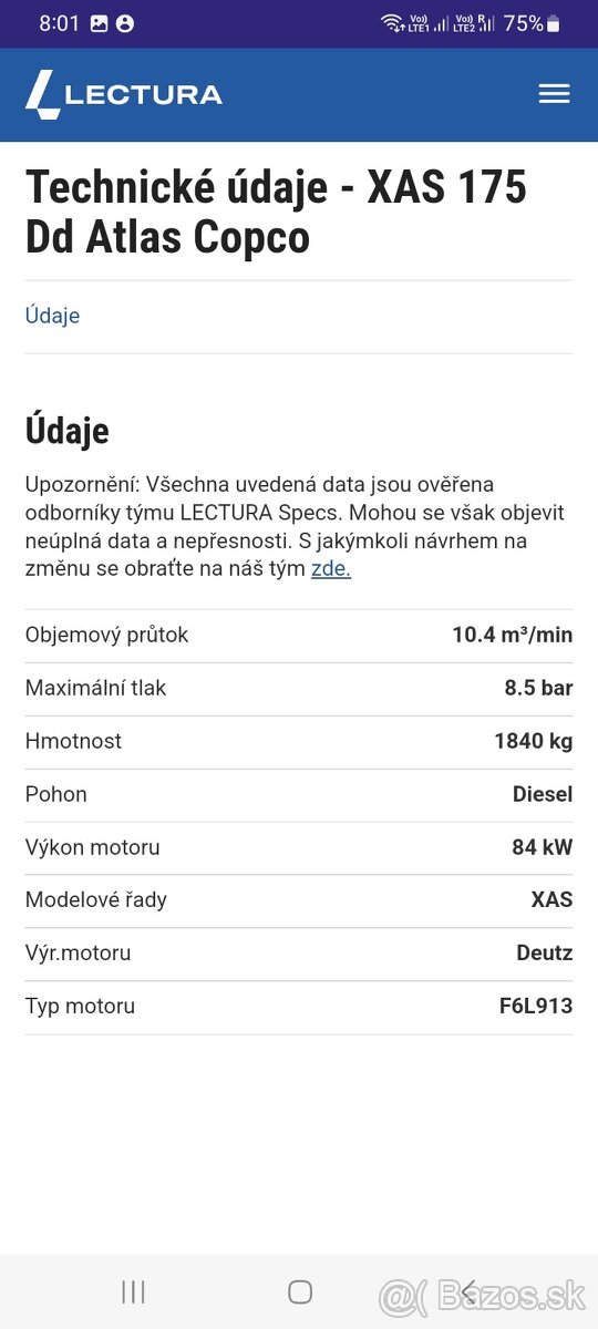 Kompresor XAS175 - 11