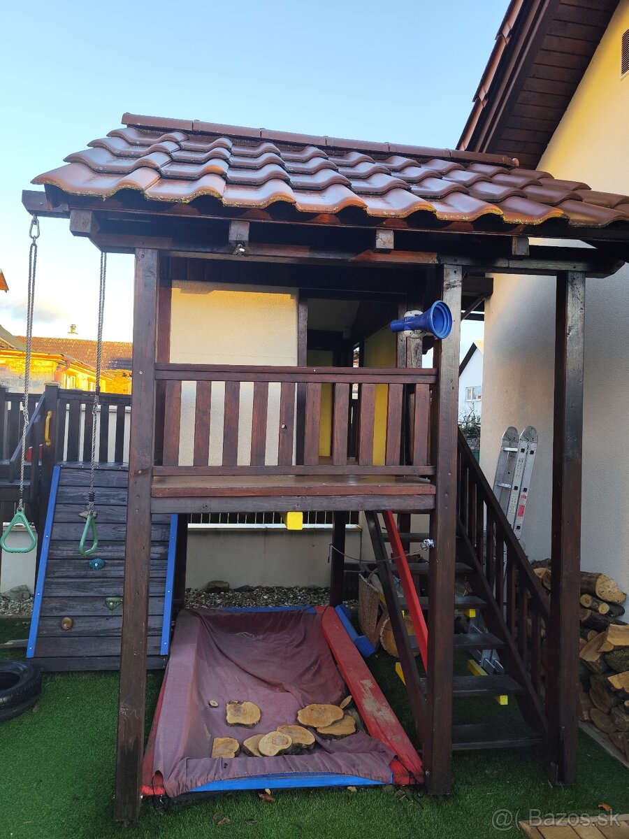 Veľké detské ihrisko s domčekom - 11