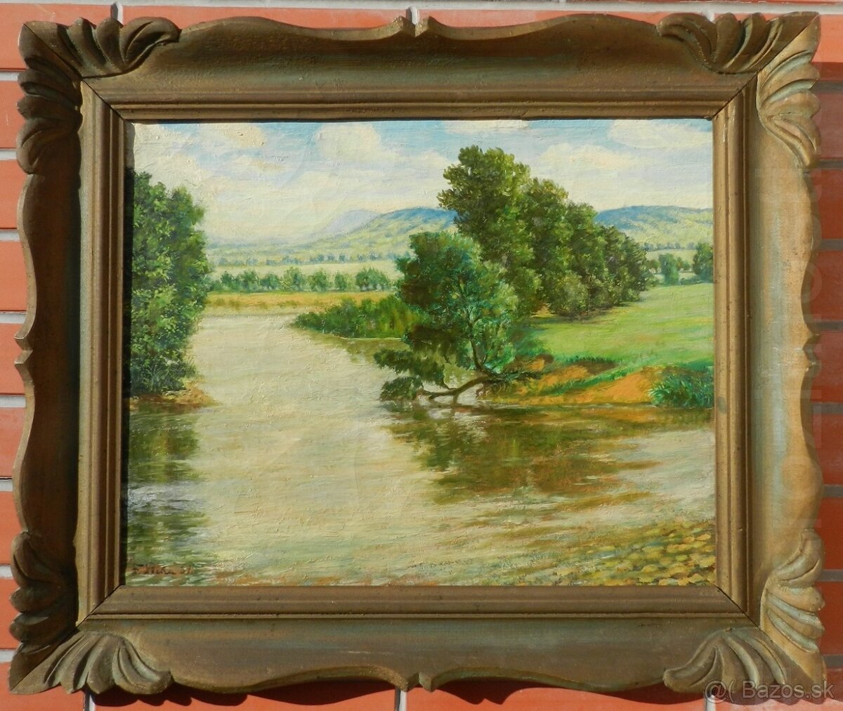Starozitné obrazy s motívom Krajiny - 11
