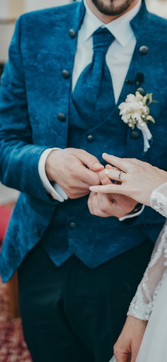 Wilvorst, svadobný modrý barokový oblek - 11