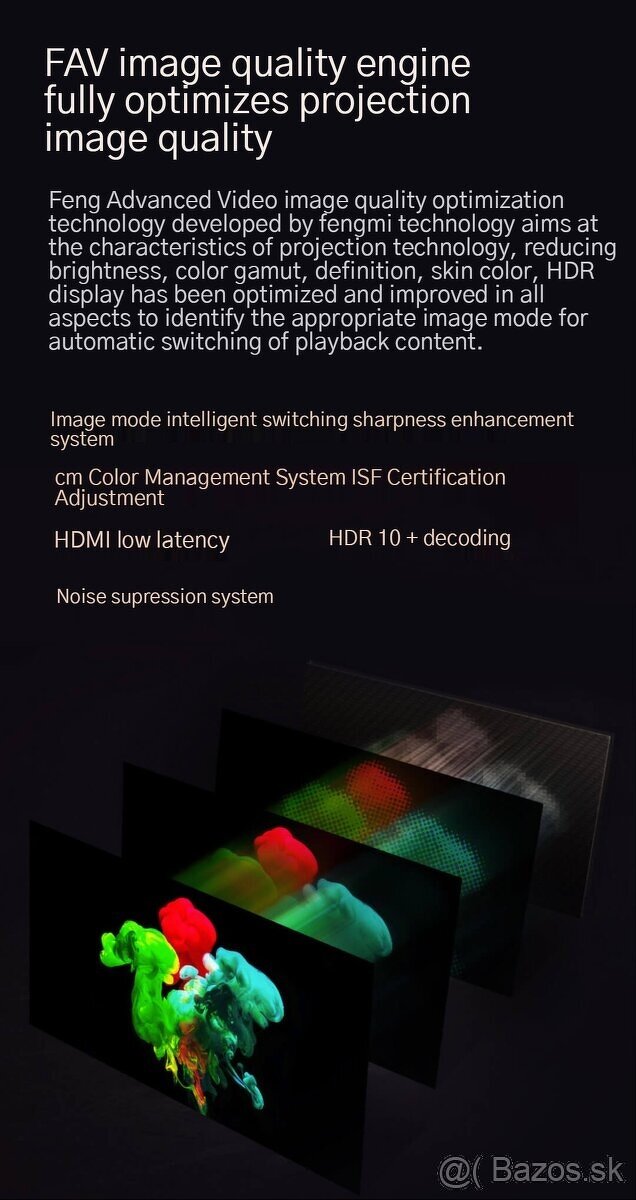 Laserový projektor Formovie Fengmi R1 UST 4K- Nový a zabalen - 11