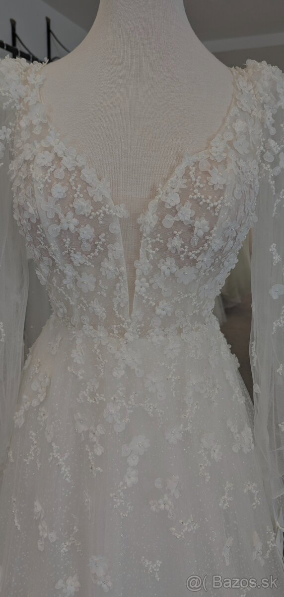 Svadobné šaty značky PRONOVIAS veľkosť S - 11
