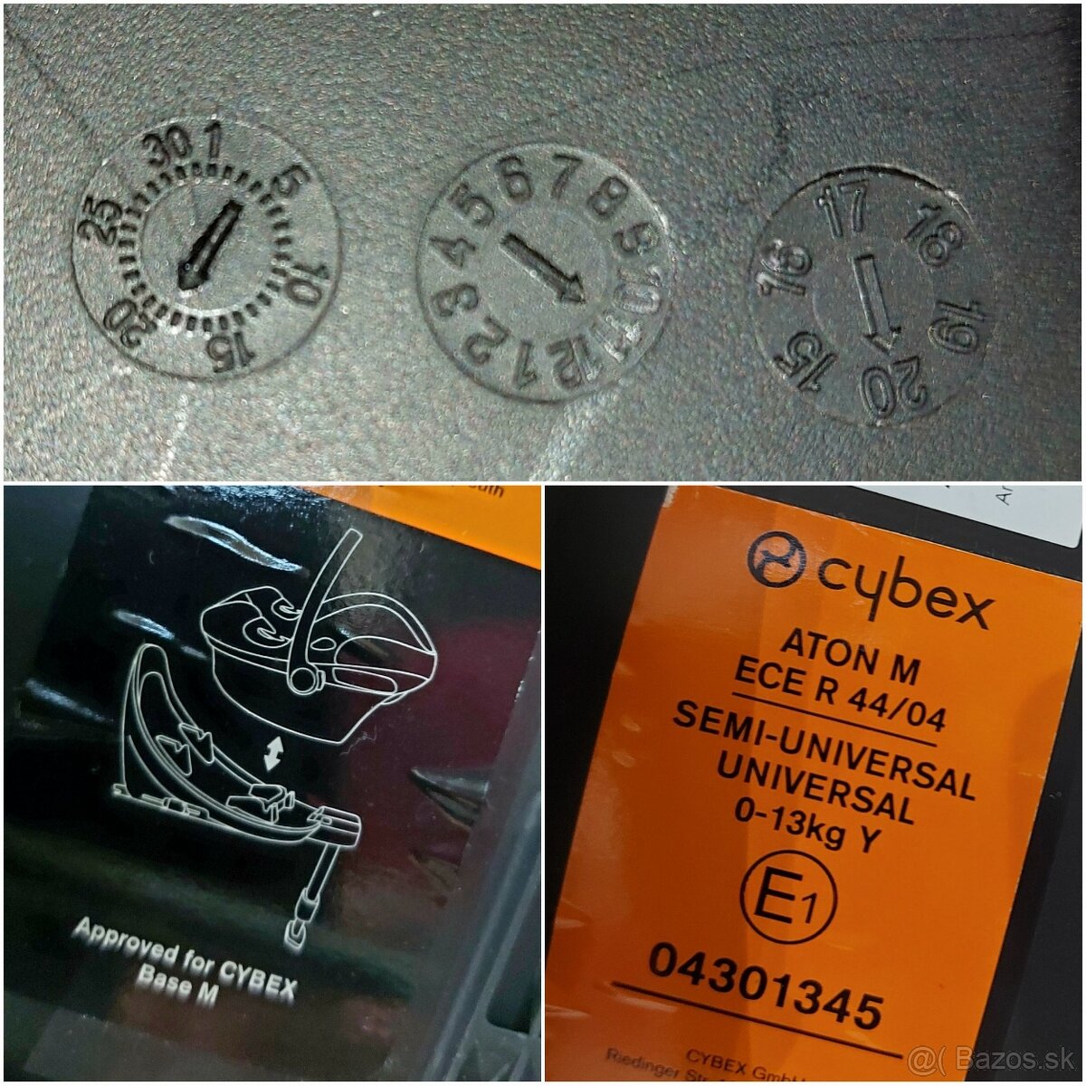 Cybex Aton M + zrkadlo + merino vložka - 11
