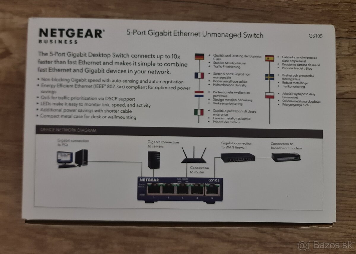 Netgear ProSAFE GS105 GbE switch - 11