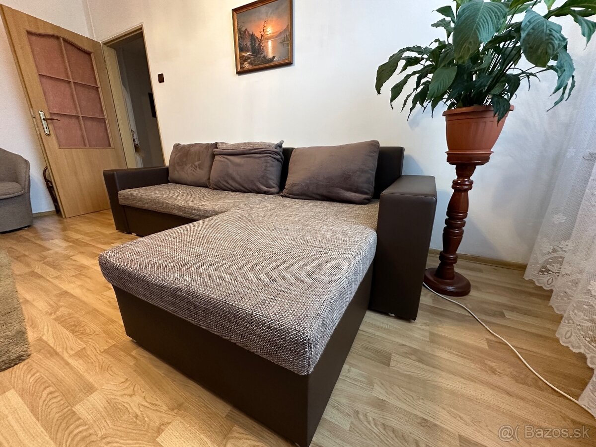 Rohový rozkladací gauč " - 11