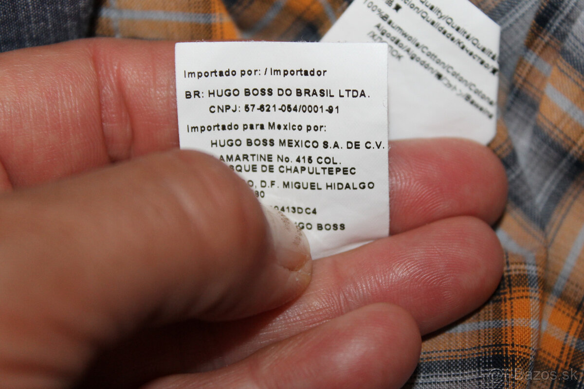 Károvaná košeľa Hugo Boss v. XL - 11