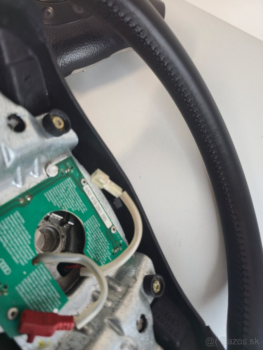 Kožený volant audi s-line a6 c4 , a4 b5 - 11