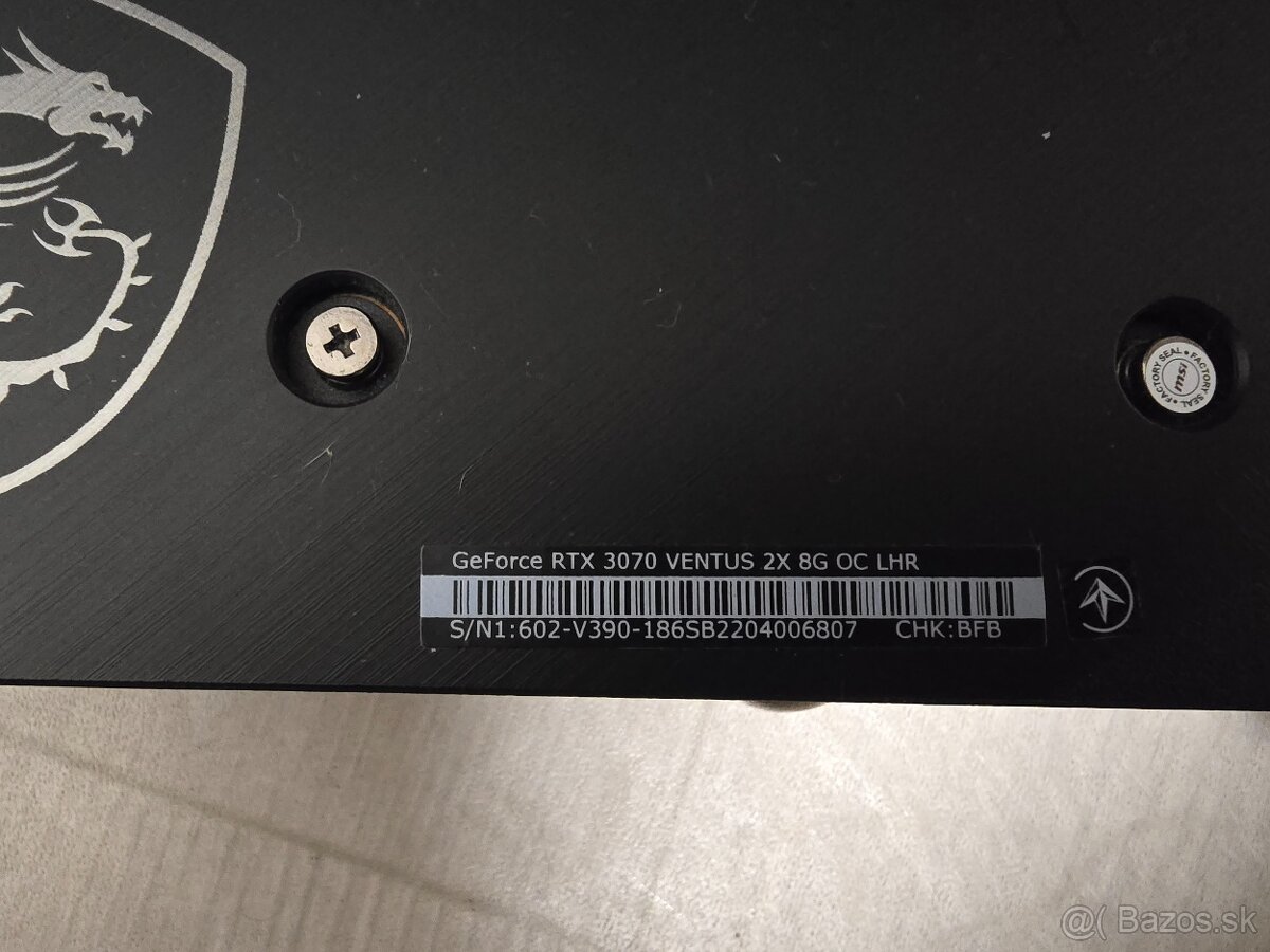 Intel i7-13700KF 64GB DDR4 GeForce RTX 3070 - 11