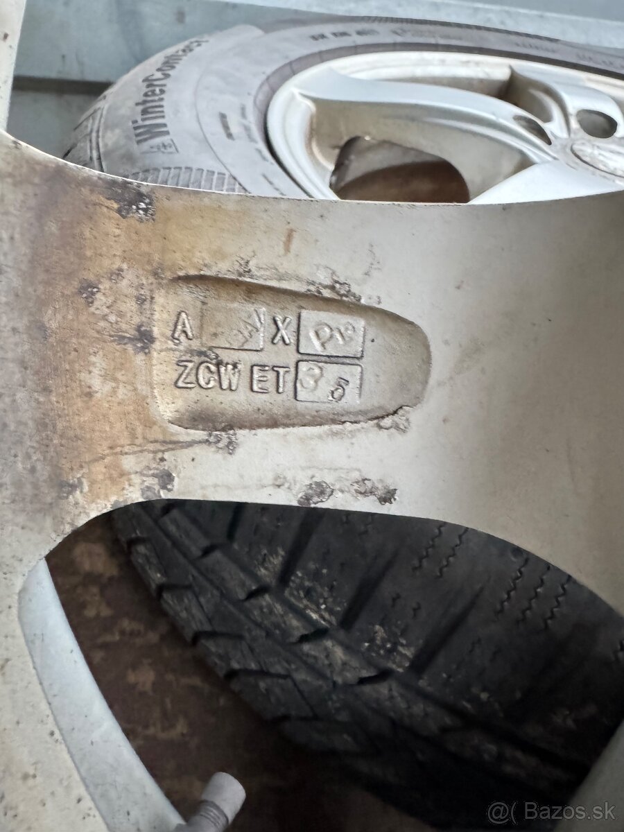 Dezent disky R16 7J ET35 so zimnými pneu Continental - 11