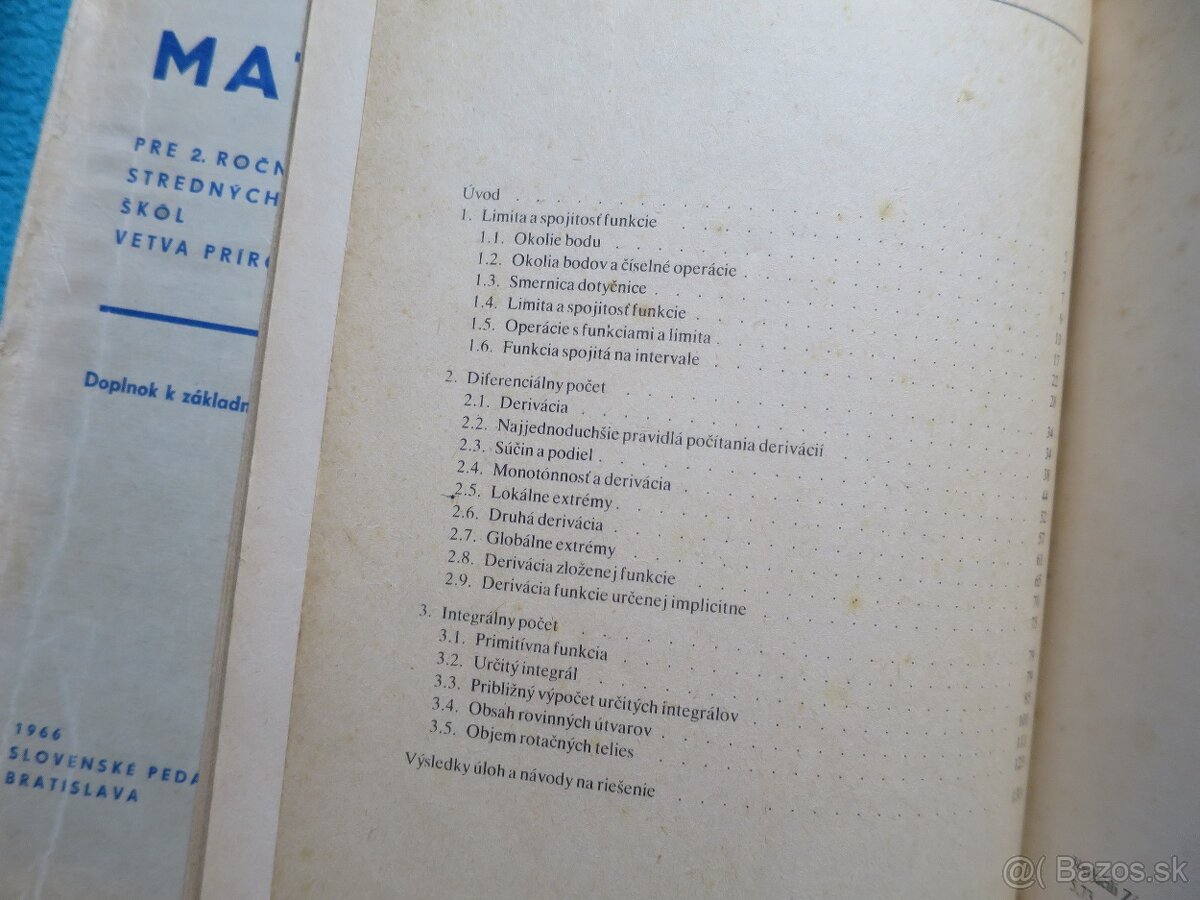 2 x učebnica matematiky pre SŠ (1966-1980) - 11
