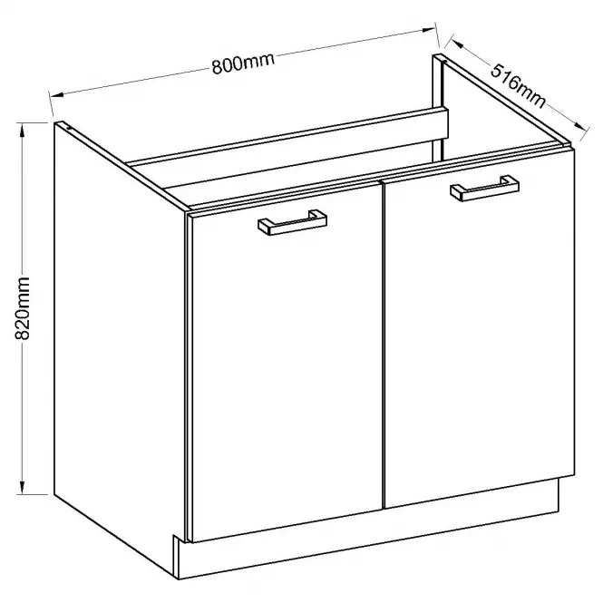 Kuchynská linka 220cm - 11