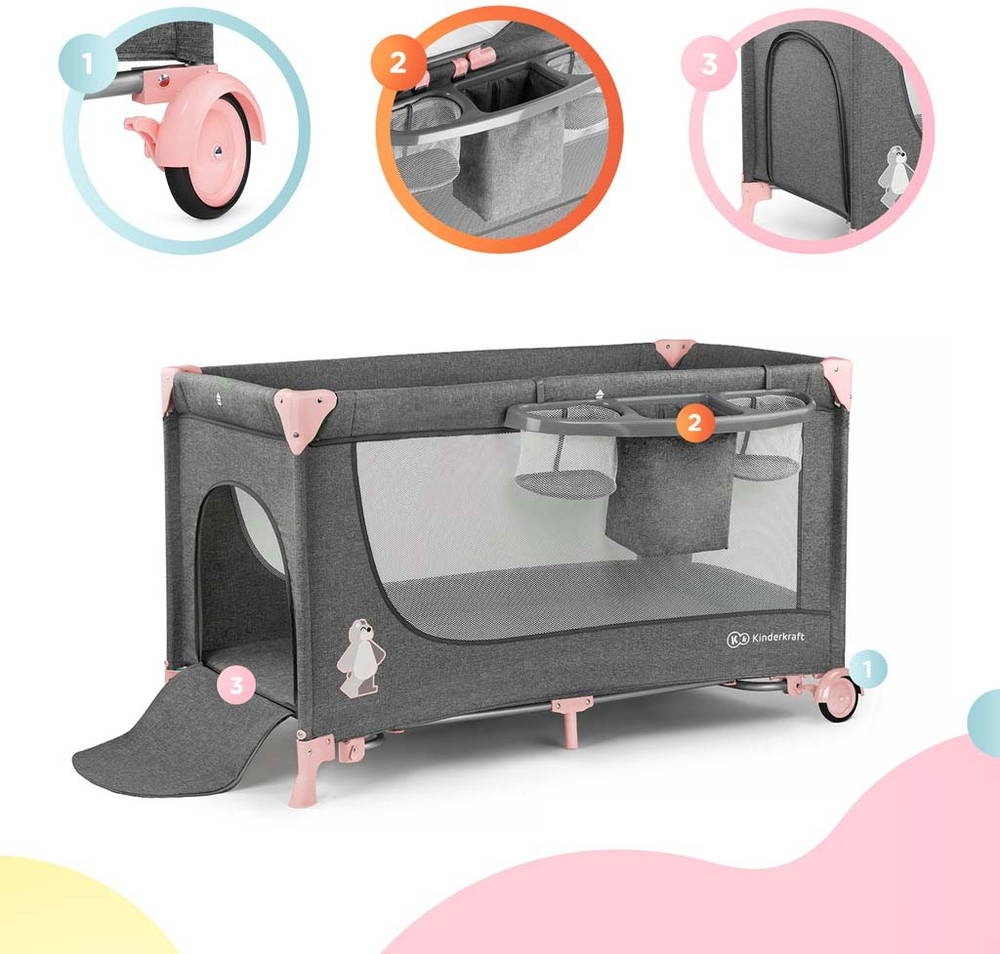 cestovná postieľka Kinderkraft Joy 2 - 11