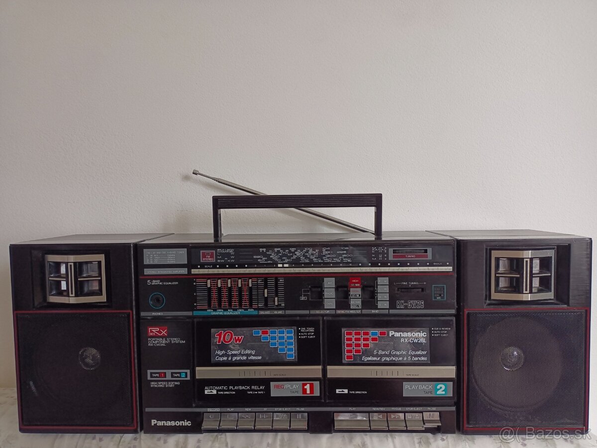 Panasonic RX CW 26L, radiomagnetofon retro kazeťák - 11