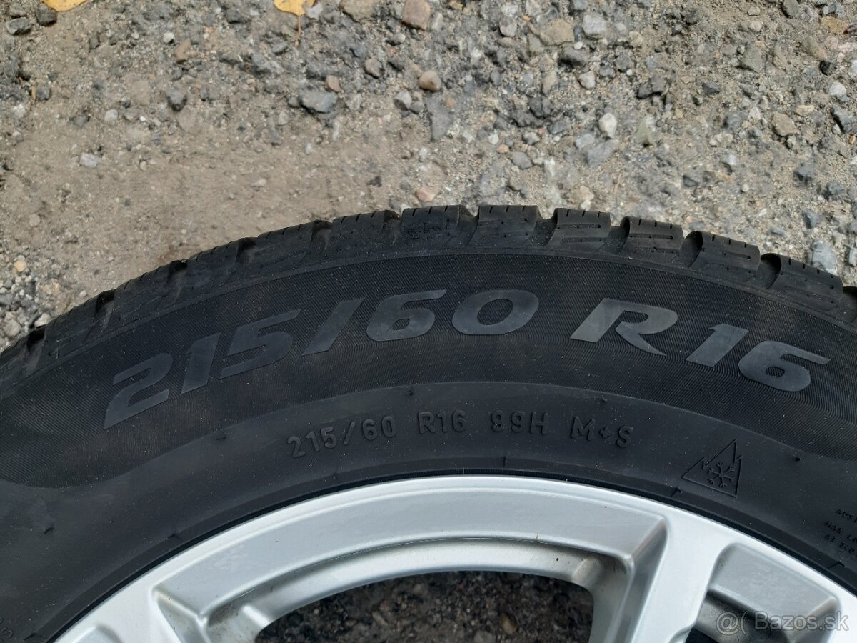 ZIMNA SADA 5x112r16 obuté 215/60r16 - 11