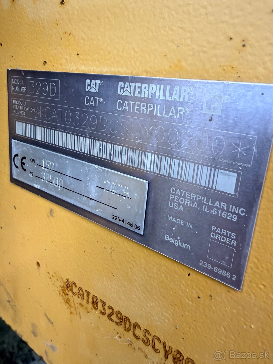 Pásové rýpadlo/bager Caterpillar 329D 30t. - 11