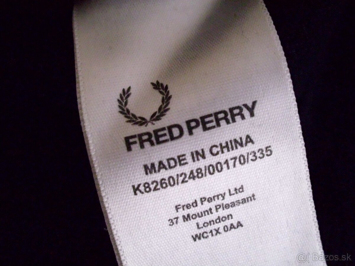 Fred Perry pánsky sveter tmavomodrý M - 11