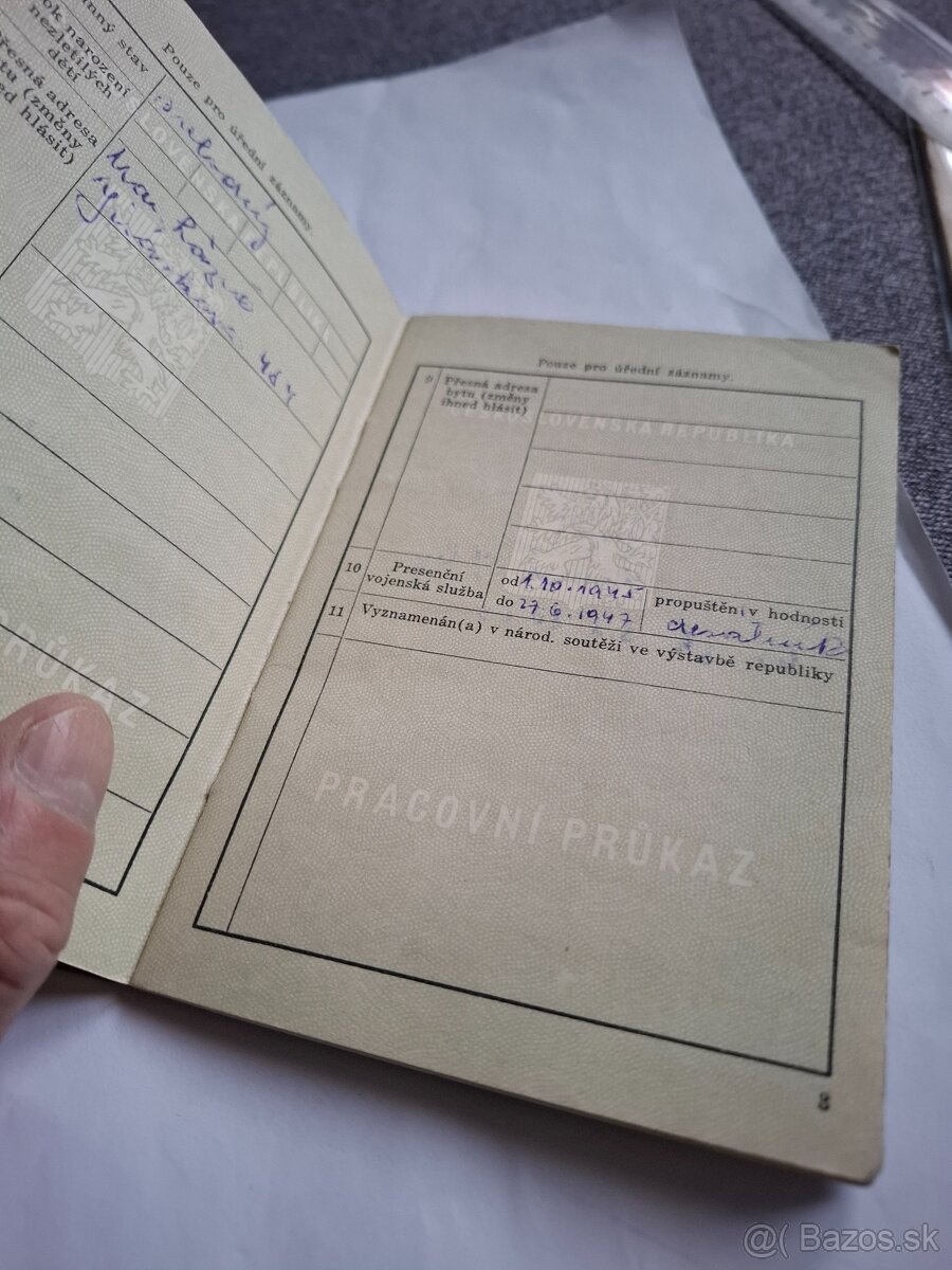 Staré pracovné preukazy - 11