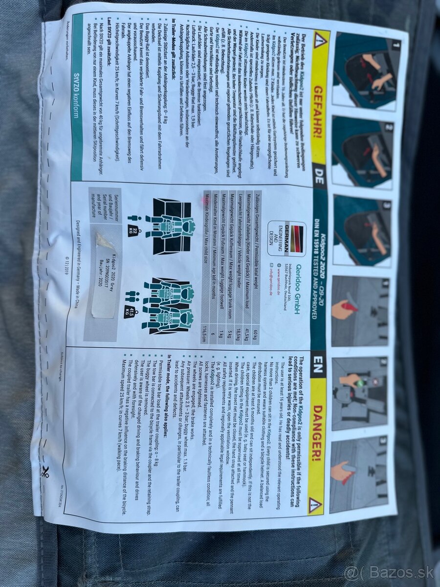 Cyklovozík Queridoo Kidgoo2 - 11