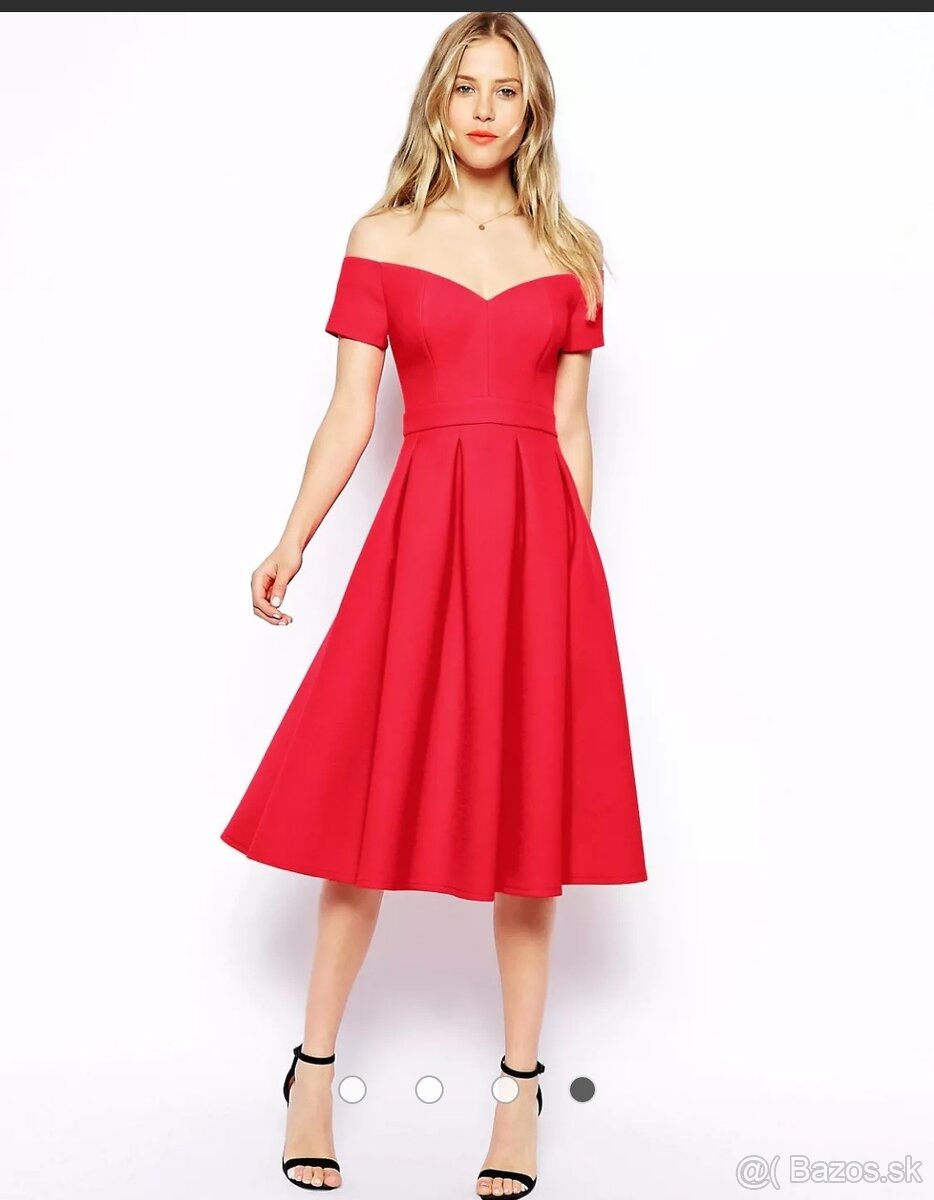 Elegantné červené šaty ASOS - 11