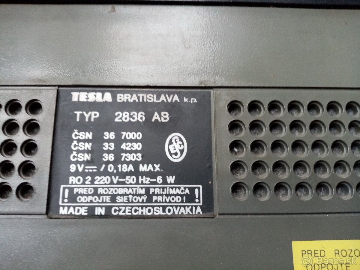 TESLA (typ – 2836 AB ARIOSO) - rádio - 11