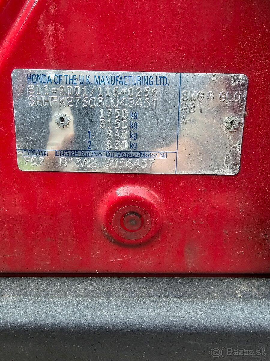 Honda Civic 1.8 103kw V-Tec FL2009 manuál - 11