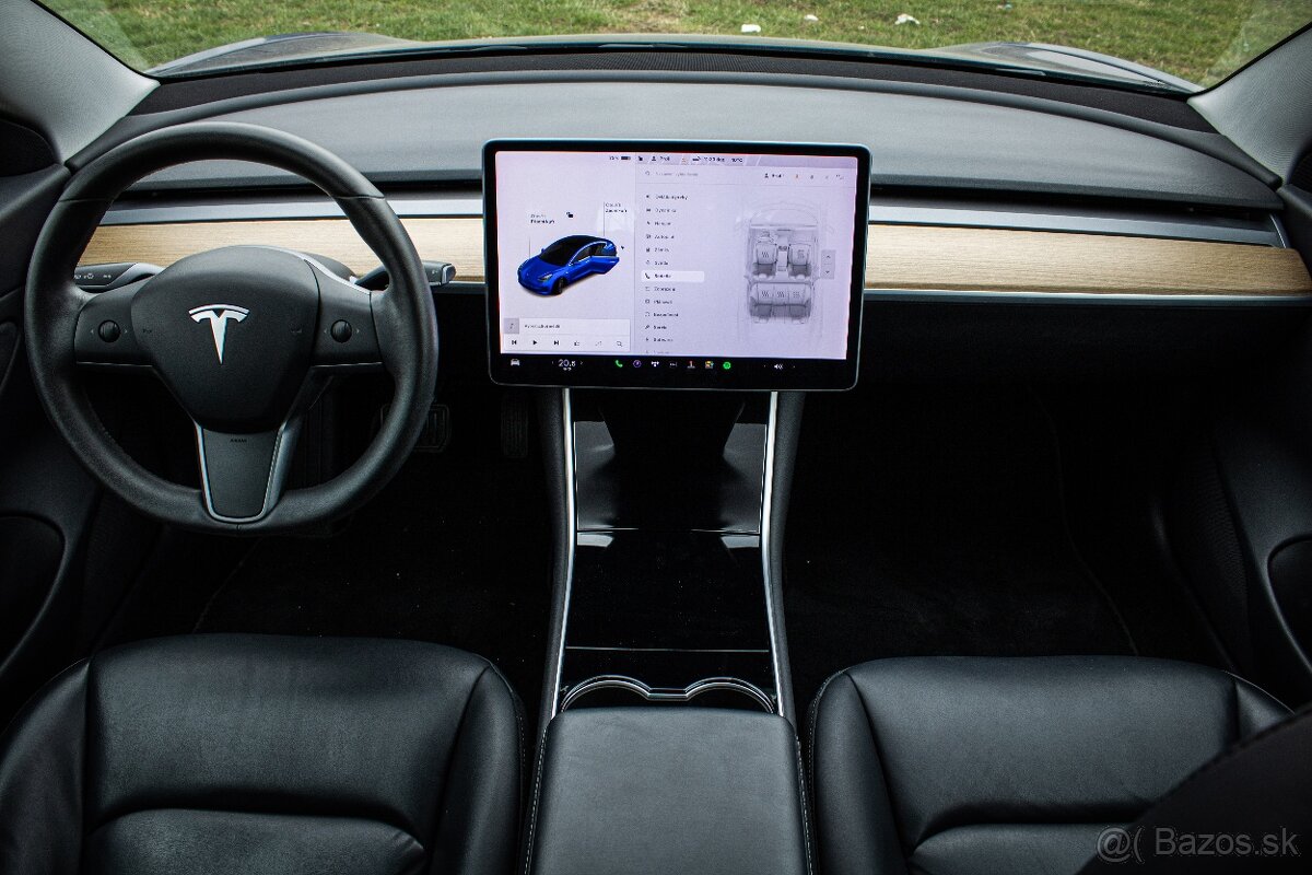 Tesla 3 Long Range, Premium Sound, Ťažné, Deep Blue Met, DPH - 11