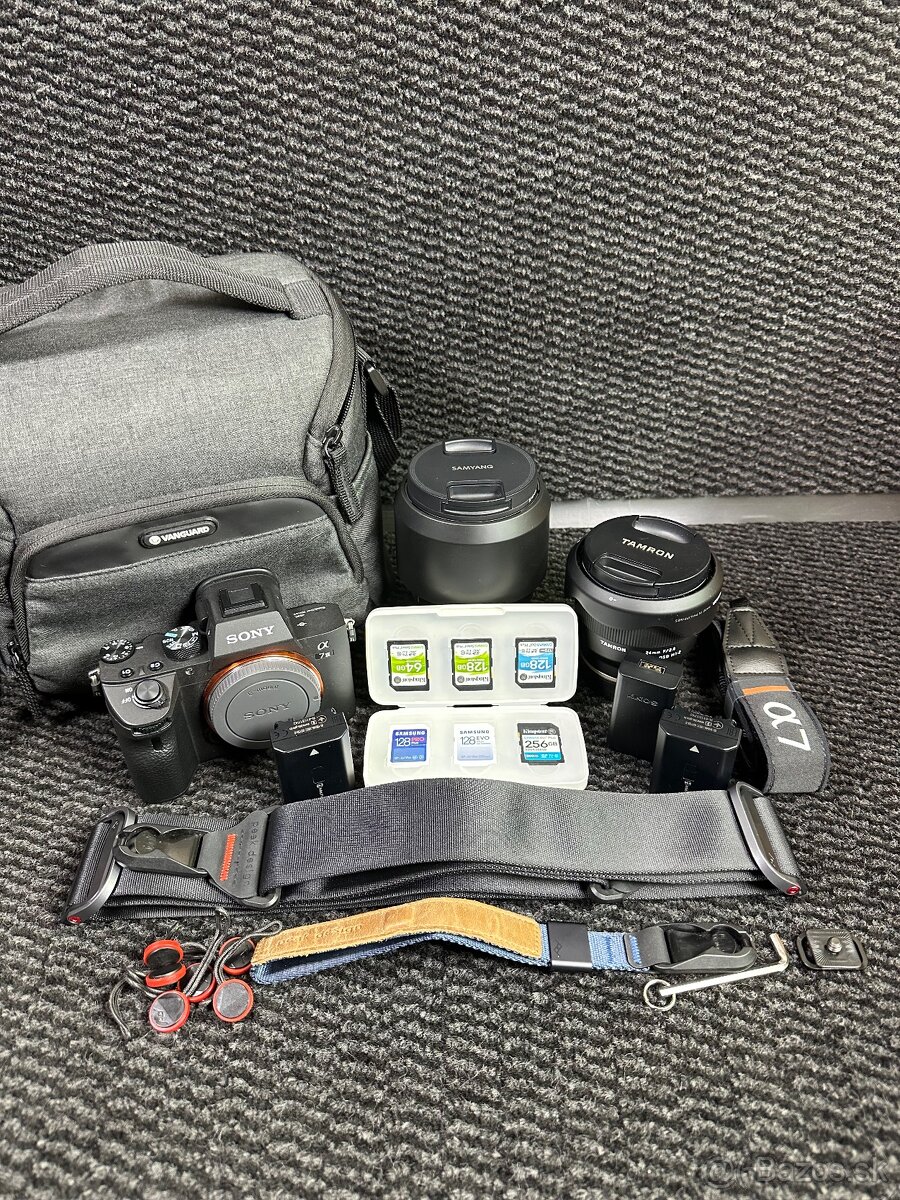 Sony A7III + Príslušenstvo(Objektívy, Kapsa, SD...) - 11