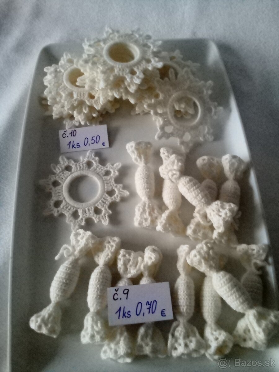 Háčkované vianočné ozdoby - 11