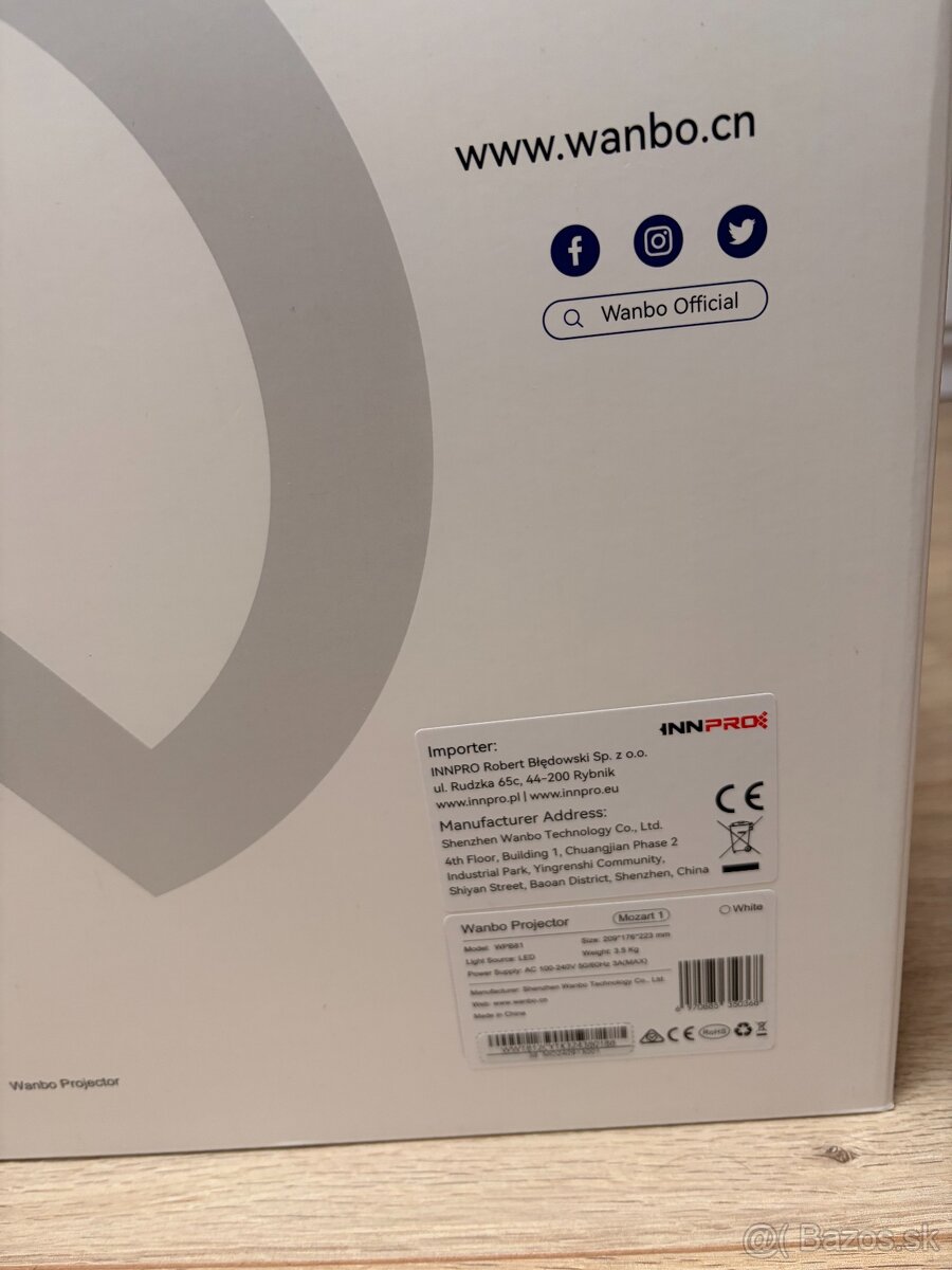 Predám TOP STAV Projektor Xiaomi Wanbo Mozart WB81 1080p - 11