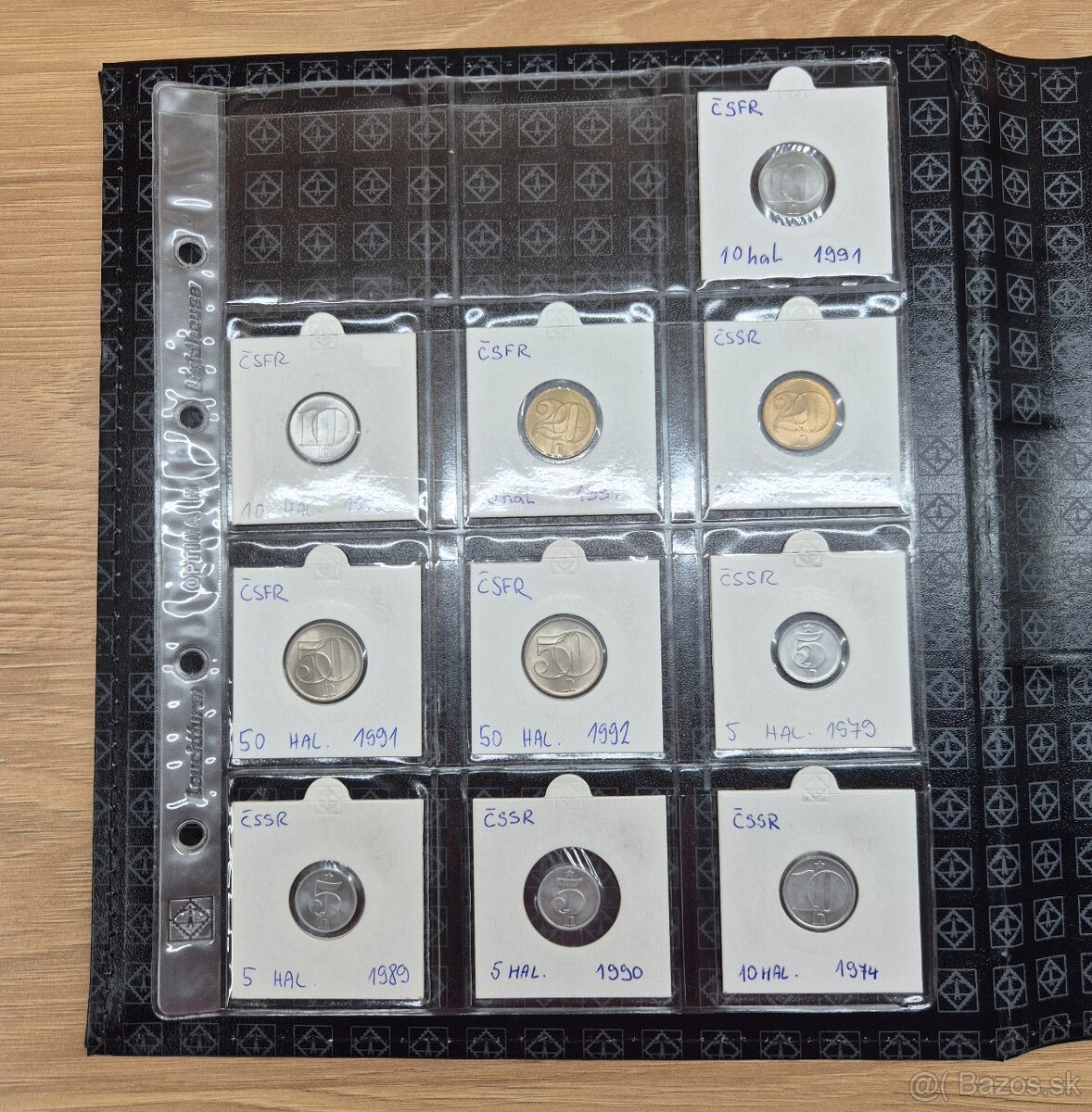 Album Optima s kazetou + mince ČSR, ČSSR, SR - 11