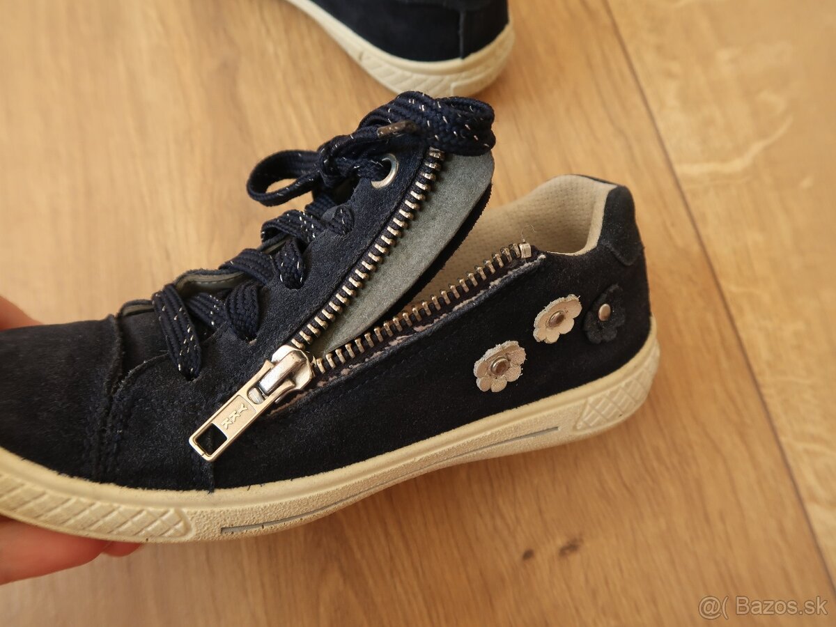 Dievčenské tenisky SUPERFIT 30 z brúsenej kože - 11