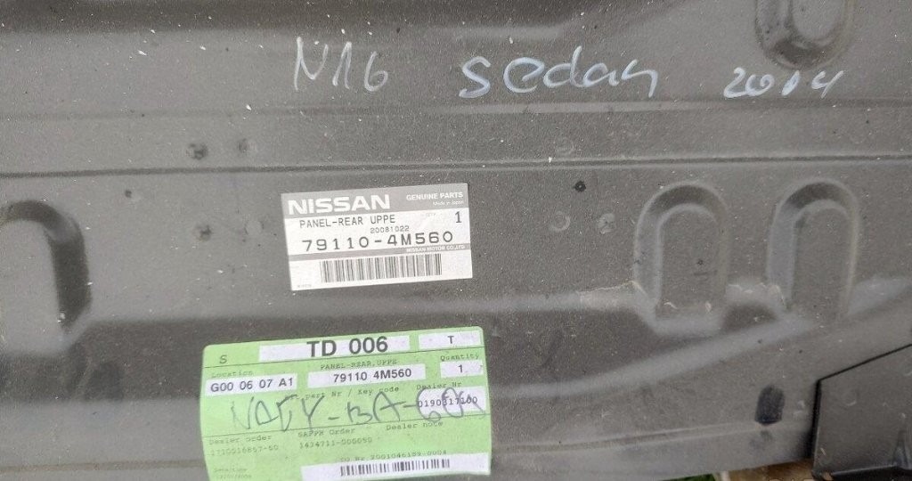 Nissan - zadne celo čelo vana zadna podlaha - novy diel - 11