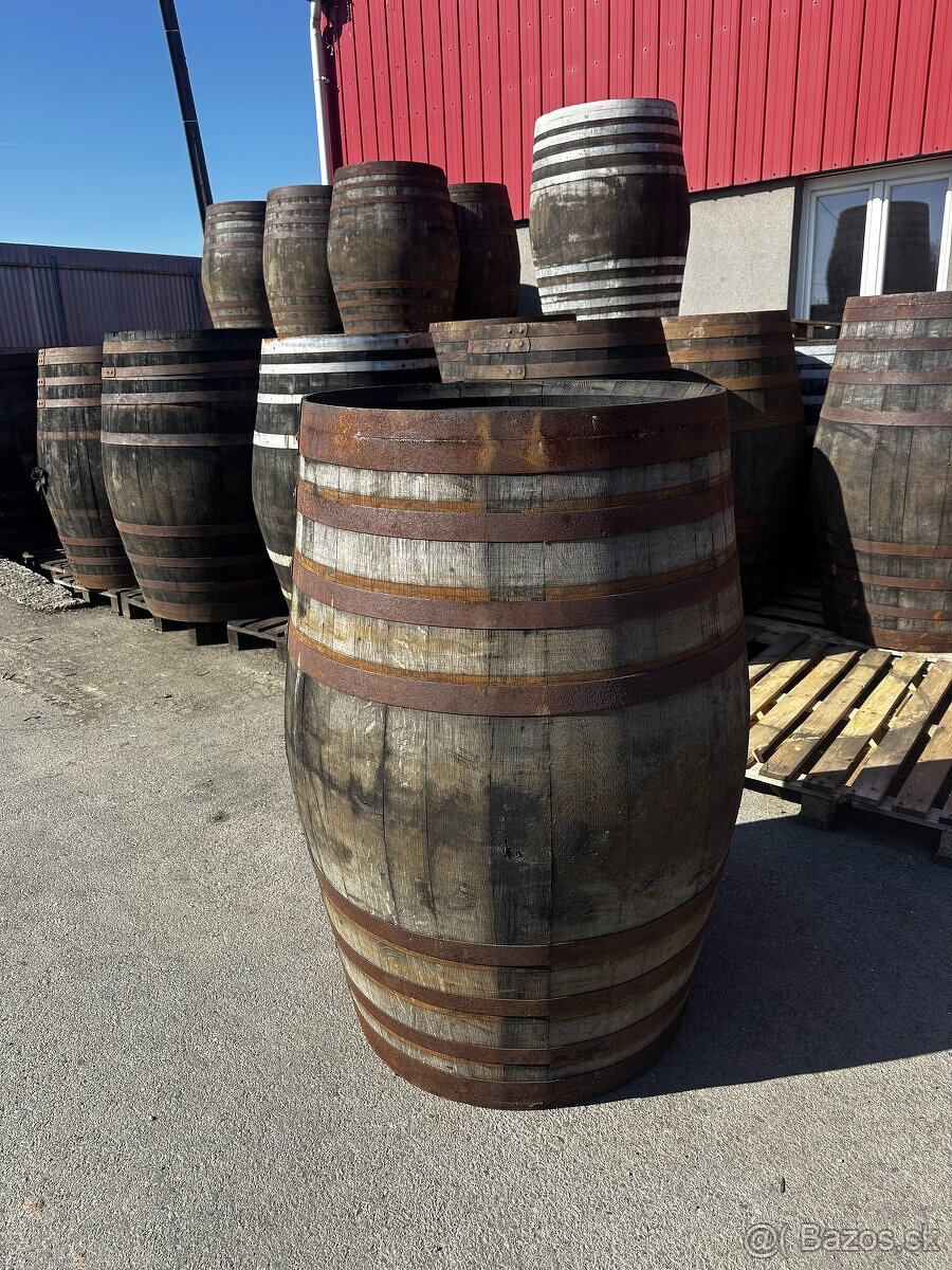 VELKÉ/MALÉ DŘEVĚNÉ DUBOVÉ SUDY NA DEŠŤOVOU VODU - 11