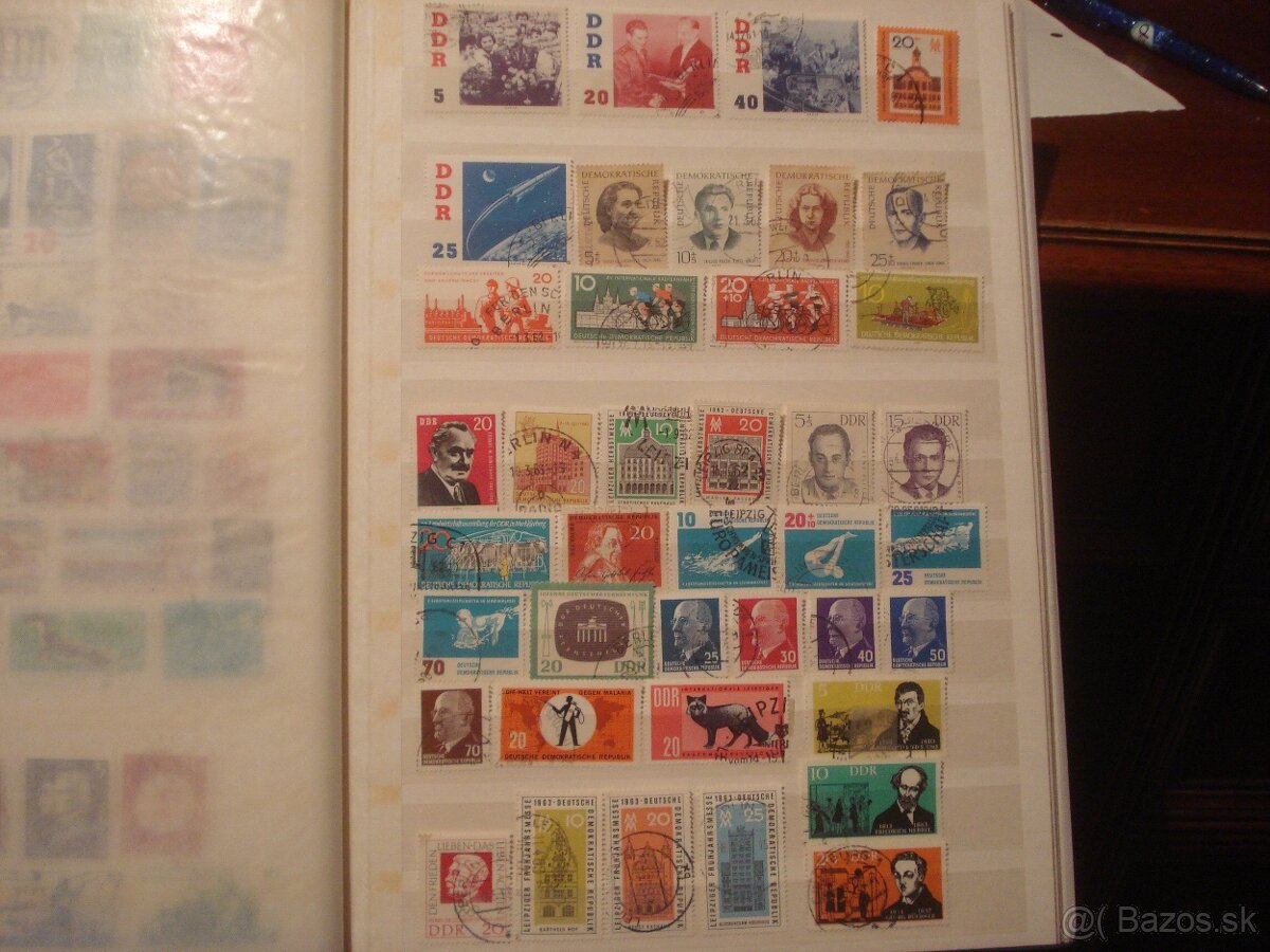 16 stranový album A4 + 600 rôznych známok NDR - 11