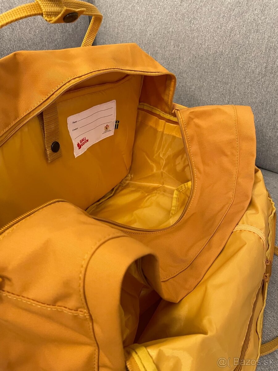 Predám batoh značky Fjällräven Kanken Weekender žltý - 11