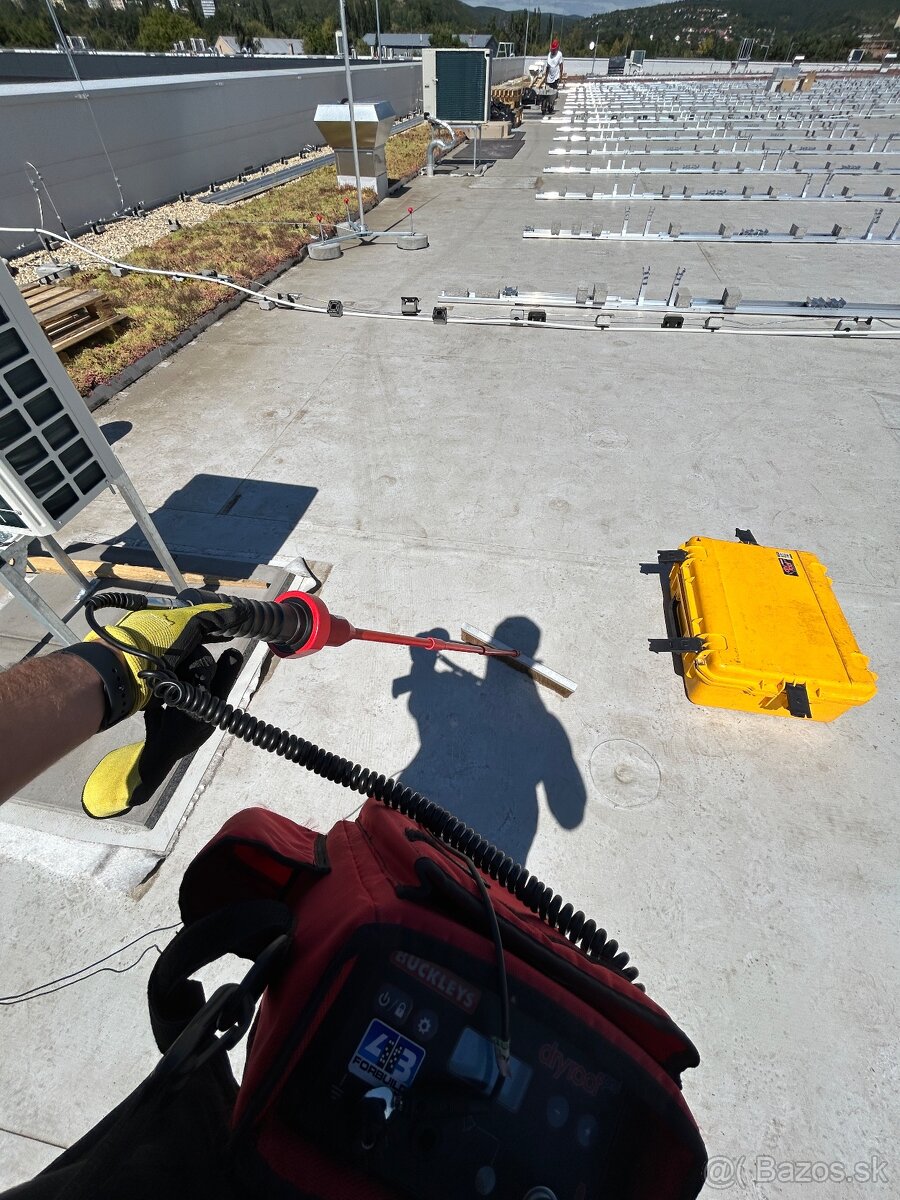 Iskrová skúška, diagnostika plochej strechy - 11