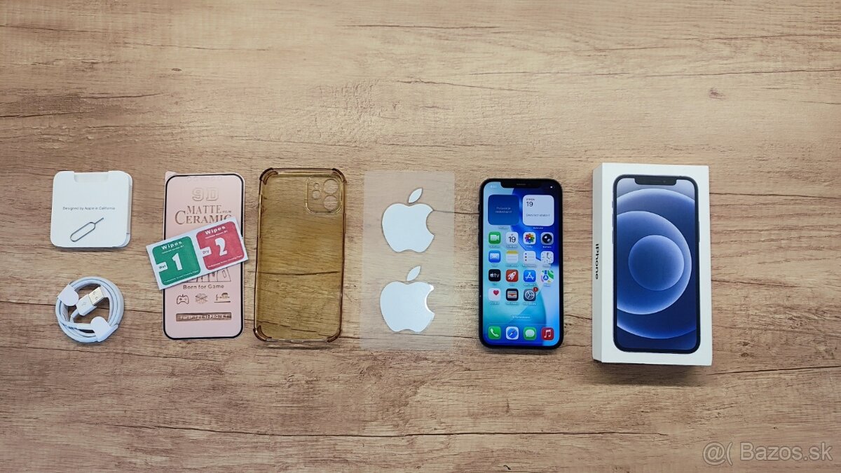 iPhone 12 black - v záruke + príslušenstvo - 11