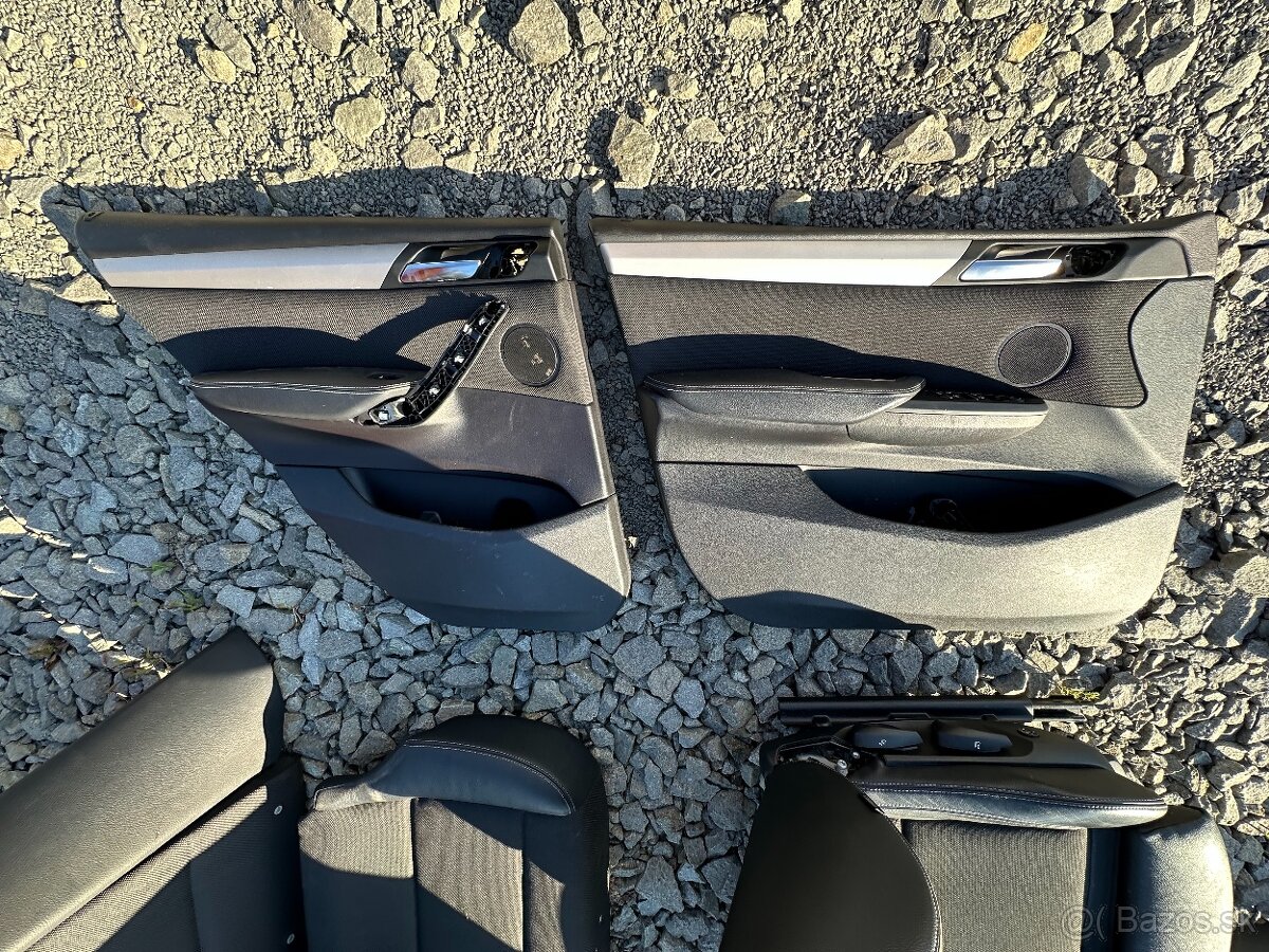 Sedačky bmw f25 x3 kompletne polokožené sedadla - 11